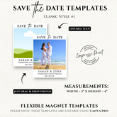 Save the Date Flexible Templates- Classic Style #1
