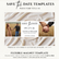 Save the Date Flexible Templates- Photo Strip Style #4