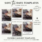Save the Date Flexible Templates- Classic Style #2