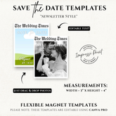 Save the Date Flexible Templates- Newsletter Style