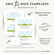 Save the Date Flexible Templates- Modern Style #1 and #2