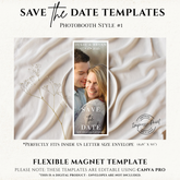 Save the Date Flexible Templates- Photobooth Style #1B