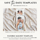 Save the Date Flexible Templates- Photobooth Style #1A