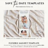 Save the Date Flexible Templates- Photobooth Style #2A