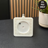 Boho Rounded Edge Beaded Ornament Design - STL File