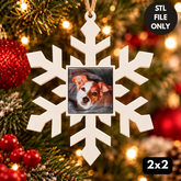 Snowflake Ornament Design - STL File
