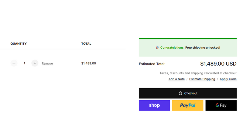 Add items to cart